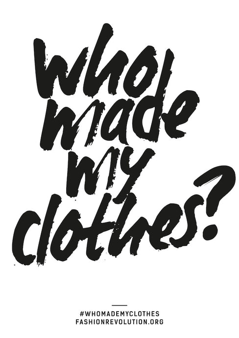 Once I Asked "Who Made My Clothes?" - Today I Don't Eat Meat